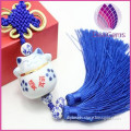 tassel with fortune cat blue polyester tassel for car
